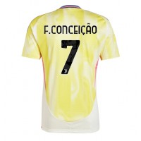 Camiseta Juventus Francisco Conceicao #7 Segunda Equipación Replica 2024-25 mangas cortas